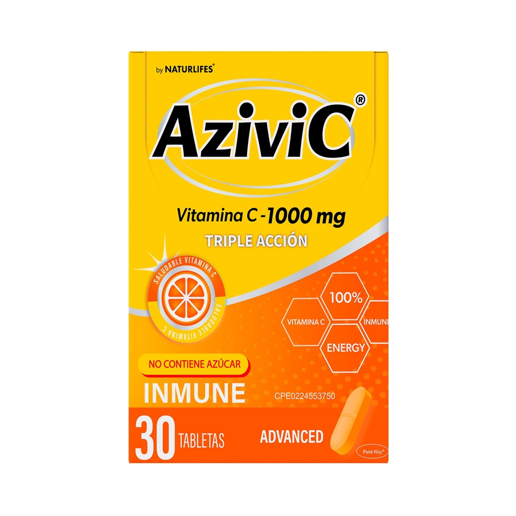 AZIVIC VITAMINA C 1000 MG X 30 CAP