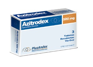 AZITRODEX 500 MG X 3 TABLETAS PLUSANDEX AZITROMICINA