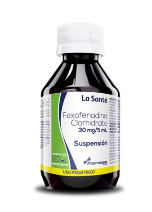 FEXOFENADINA 30MG/5ML 120 ML SUSP LA SANTE