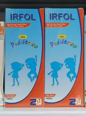 IRFOL HIERRO 40MG+AC FOLICO360MCG JBE 120 ML