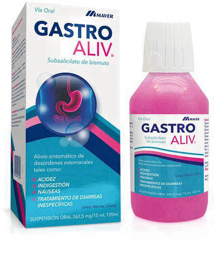 GASTRO ALIV SUSP 120ML BISMUTO ANTIACIDO