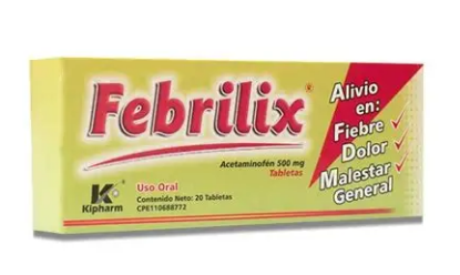 FEBRILIX ACETAMINOFEN 500 MG  X 20 TAB KIMICEF