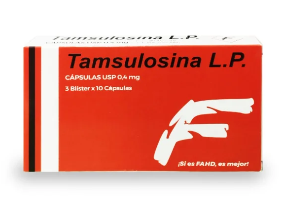 TAMSULOSINA L.P 0.4MG X 30 CAP FAHD