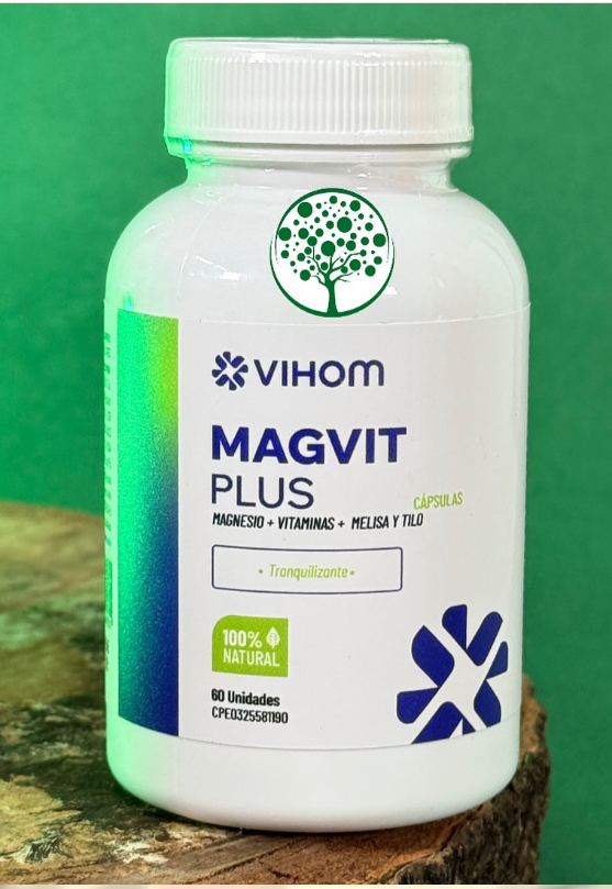 MAGNESIO VIT PLUS 350MG VIT+MELISA+TILO X 60 CAP VIHOM