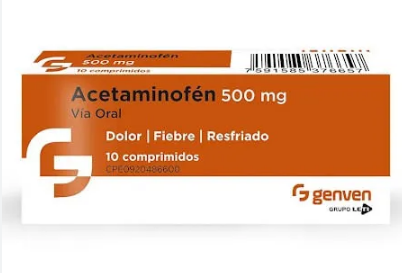 ACETAMINOFEN 500MG X 10 TAB GENVEN