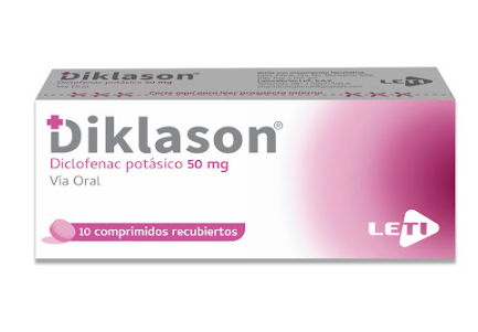 DIKLASON 50MG X10 COMPRIMIDOS DICLOFENAC POTASICO