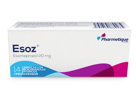 ESOZ 20MG X 14 CAPSULAS ESOMEPRAZOL