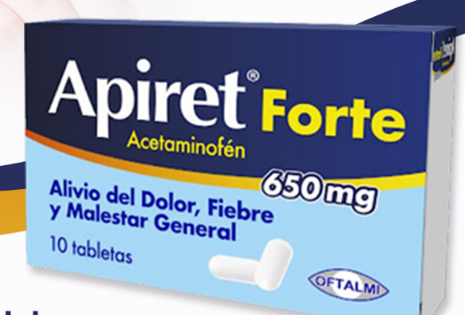 APIRET FORTE 650 MG X 10 TAB ACETAMINOFEN