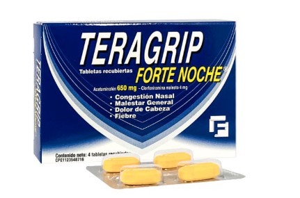 TERAGRIP FORTE NOCHE X 4 TABLETAS