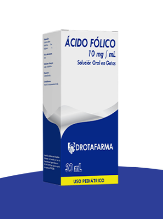 ACIDO FOLICO 10MG/ML GOTAS X 30 ML DROTAFARMA