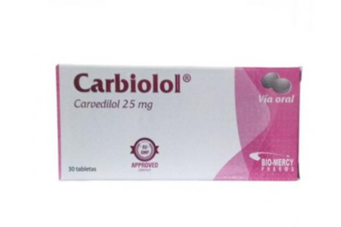 CARVEDILOL 25 MG X 30 TAB BIOMERCY CARBIOLOL