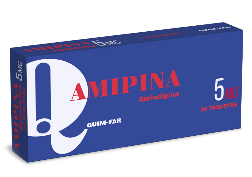 AMIPINA AMLODIPINA 5MG 30 TAB QUIMFAR