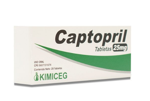 CAPTOPRIL 25 MG X 20 TAB KIMICEG
