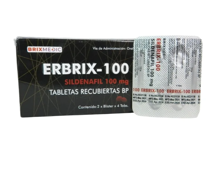 ERBRIX-100 SILDENAFIL 100MG X 8 TAB BRIXMEDIC
