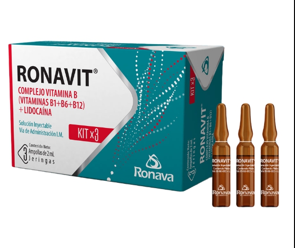 RONAVIT COMPLEJO B KIT X 3 AMP RONAVA