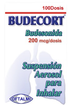 Budecort Budesonida 100mcg Aerosol 200 Dosis