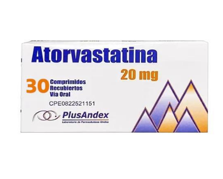 ATORVASTATINA 20MG X 30 TAB PLUSANDEX