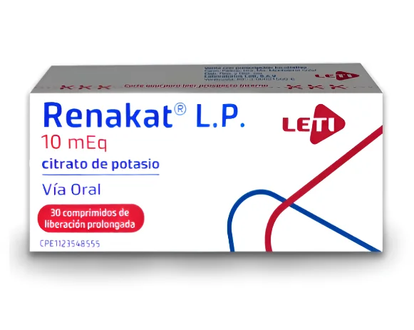 RENAKAT LP CITRATO DE POTASIO 10 MEQ X 30 COMP LETI