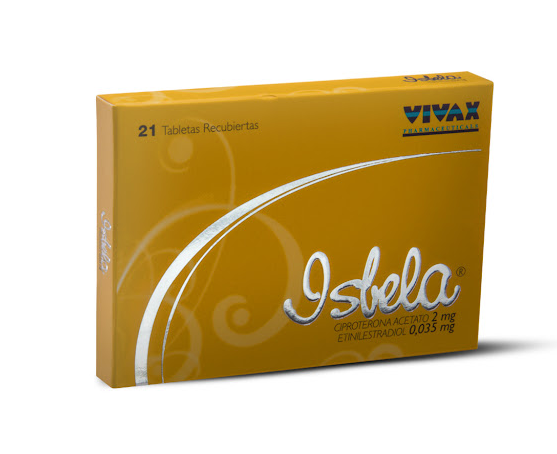 ISBELA 35 Ciproterona+Etinilestradiol X 21 Tabletas Vivax