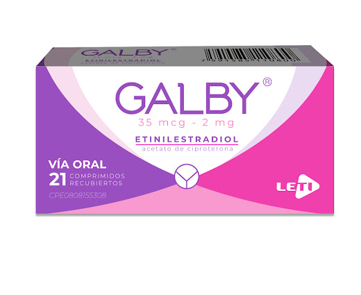 GALBY 35MCG-2MG 21 COMP CIPROTERONA ETINILESTRAD