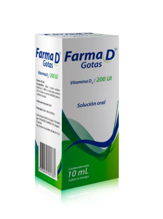 FARMA D GOTAS SOL ORAL 200 UI X 10 ML