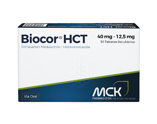BIOCOR HCT OLMESARTAN+HIDRO 40 MG /12,5 MG X 30 MCK