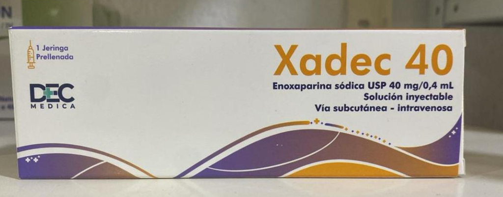 XADEC ENOXAPARINA 40 MG X 1 AMPOLLA 0.4ML