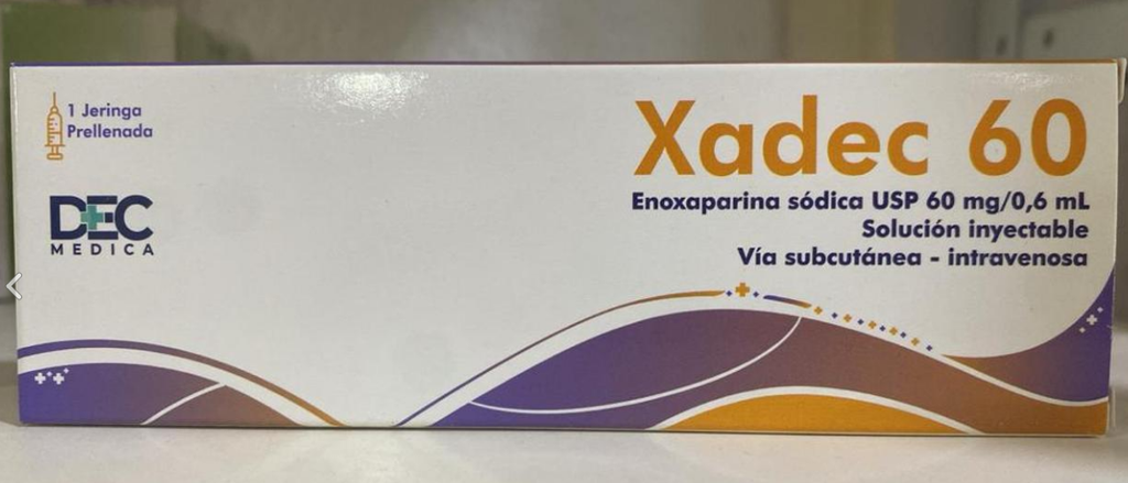 XADEC ENOXAPARINA 60 MG X 1 AMPOLLA 0.6ML