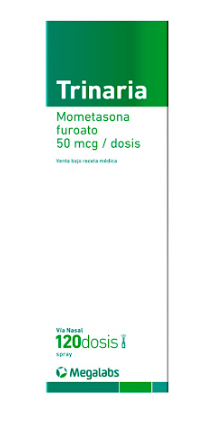 TRINARIA MOMETASONA 50MCG VIA NASAL 120 DOSIS MEGALABS