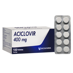 ACICLOVIR 400 MG X 10 TAB DROTAFARMA FAHD