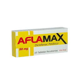 AFLAMAX 50 MG X 10 TAB DICLOFENAC