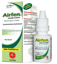 AIRFEN PED. 0,025% X 15ML OXIMETAZOLINA