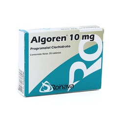 ALGOREN (PROPRANOLOL) 10 MG X 20 TAB