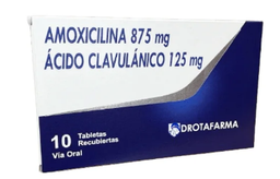 AMOXICILINA +ACIDO CLAVULA 875MG/125MG X 10 TAB. DROTAFARMA