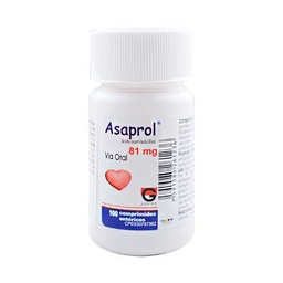 ASAPROL 81MG X 100 COMP AC ACETILSALICILICO