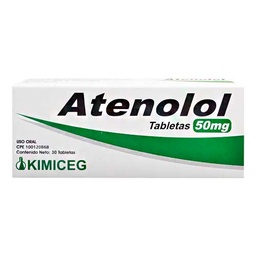 ATENOLOL 50MG X 30 TAB. (KIMICEG)