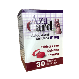 AZACARD (ACIDO ACETILSALICILICO) 81 MGX 30 TAB