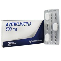 AZITROMICINA 500 MG X 3 TAB DROTAFARMA HB