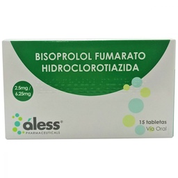 BISOPROLOL HCT 2,5MG/6,25MG X 15 TAB (ALESS)