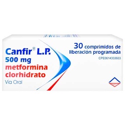 CANFIR LP (METFORMINA) 500 MG X 30 TAB. LETI