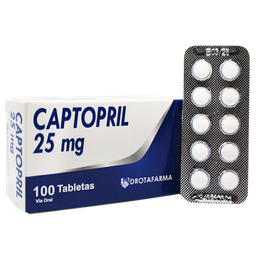 CAPTOPRIL  25 MG X 10 TAB DROTAFARMA