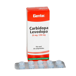 CARBIDOPA- LEVODOPA 25MG/250MG X 10 TAB. GENFAR