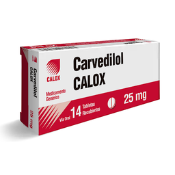 CARVEDILOL 25MG 14TAB CALOX