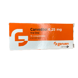 CARVEDILOL 6,25 MG X 15 TAB GENVEN