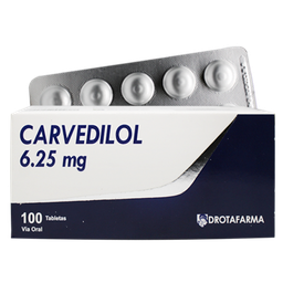 CARVEDILOL 6,25 MG X 10 TAB DROTAFARMA