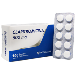 CLARITROMICINA 500 MG X 10 TAB DROTAFARMA