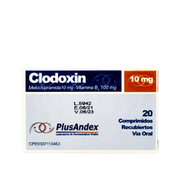 CLODOXIN (METOCLOPRAMIDA+VIT B) 10MG X 20 COMP