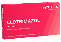 CLOTRIMAZOL 100MG X 6 OVULOS TIARES