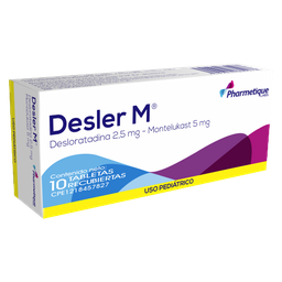 DESLER M PED 2,5MG/5MG X 10 TAB DESLORATA MONTELUK