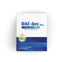 DACLAX 8,5G POLVO X 120G POLIETILENGLICOL